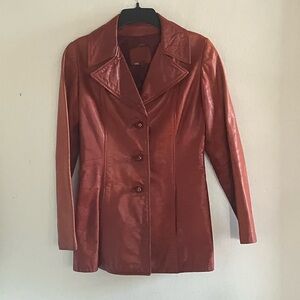 LEE IMPORTS vintage leather jacket sz 14